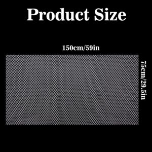 29.5 x 59 Inch White Mesh Fabric Slightly Stretchy for Sewing Projects, Shopping Bag, Backpack Pocket and Straps and Netting Clothes