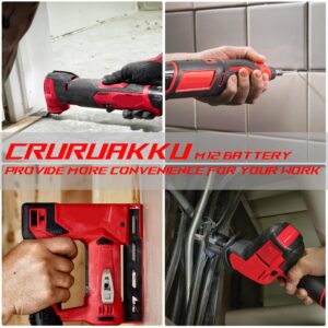 Cruruakku 9.0AH Replace for Milwaukee M12 Battery 12V 2pack 48-11-2490 48-11-2403 48-11-2402 48-11-2412,Compatible with Milwaukee 12v Cordless Power Tools.