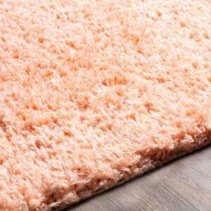 BoutiqueRugs Meru Contemporary Area Rug - Peach - 5'3" x 7'