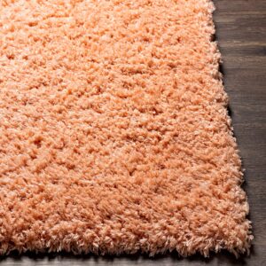 BoutiqueRugs Meru Contemporary Area Rug - Peach - 5'3" x 7'