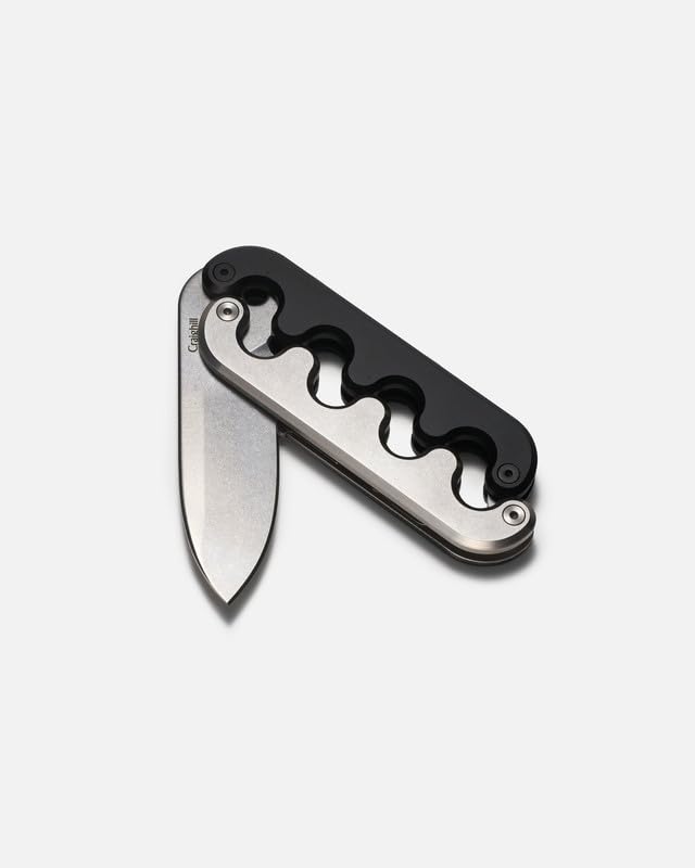 Craighill Sidewinder Knife - Compact Folding Pocket Knife for Everyday Use, 2.5" 12C27 Steel Blade, Sculptural Design, Collector's Knife, 5.6 oz