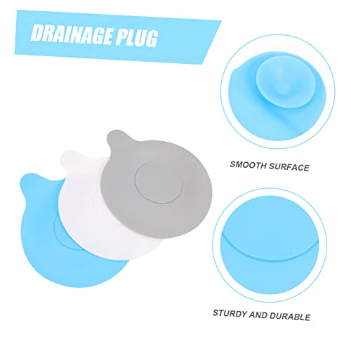 Veemoon 6pcs sink plug bathtub plug silicone sink strainer Kitchen Sink floor drain drain cover drain plug Waterproof plug Drain Stopper Bathtub Stoppers tub Leakproof