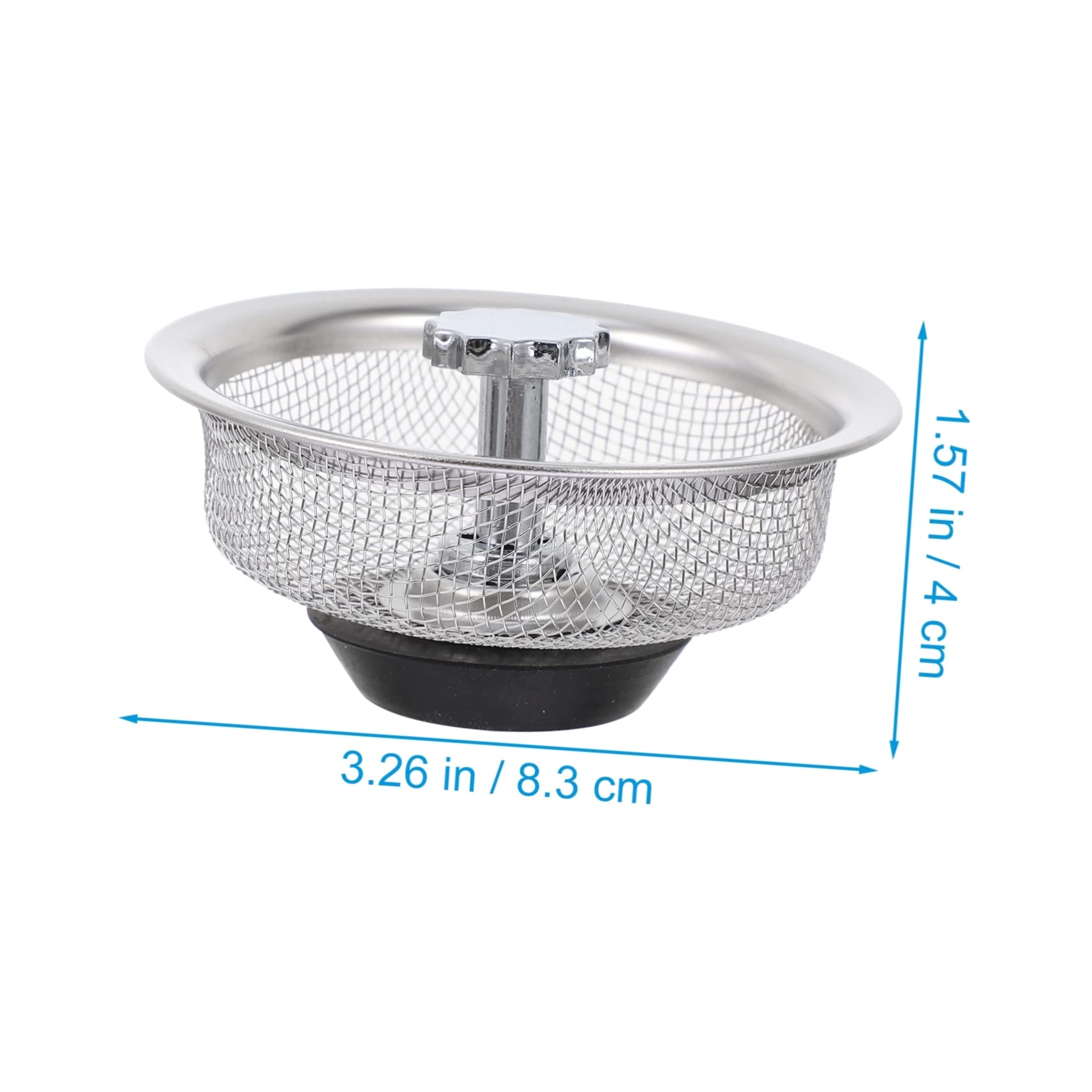 Veemoon 2pcs Filter Over Sink Strainer Stainless Sink Bathtub Drain Strainer Tub Strainer Mesh Sink Drain Strainer Tub Drain Plug Food Strainer Tub Stopper Stainless Steel Pool Floor Drain