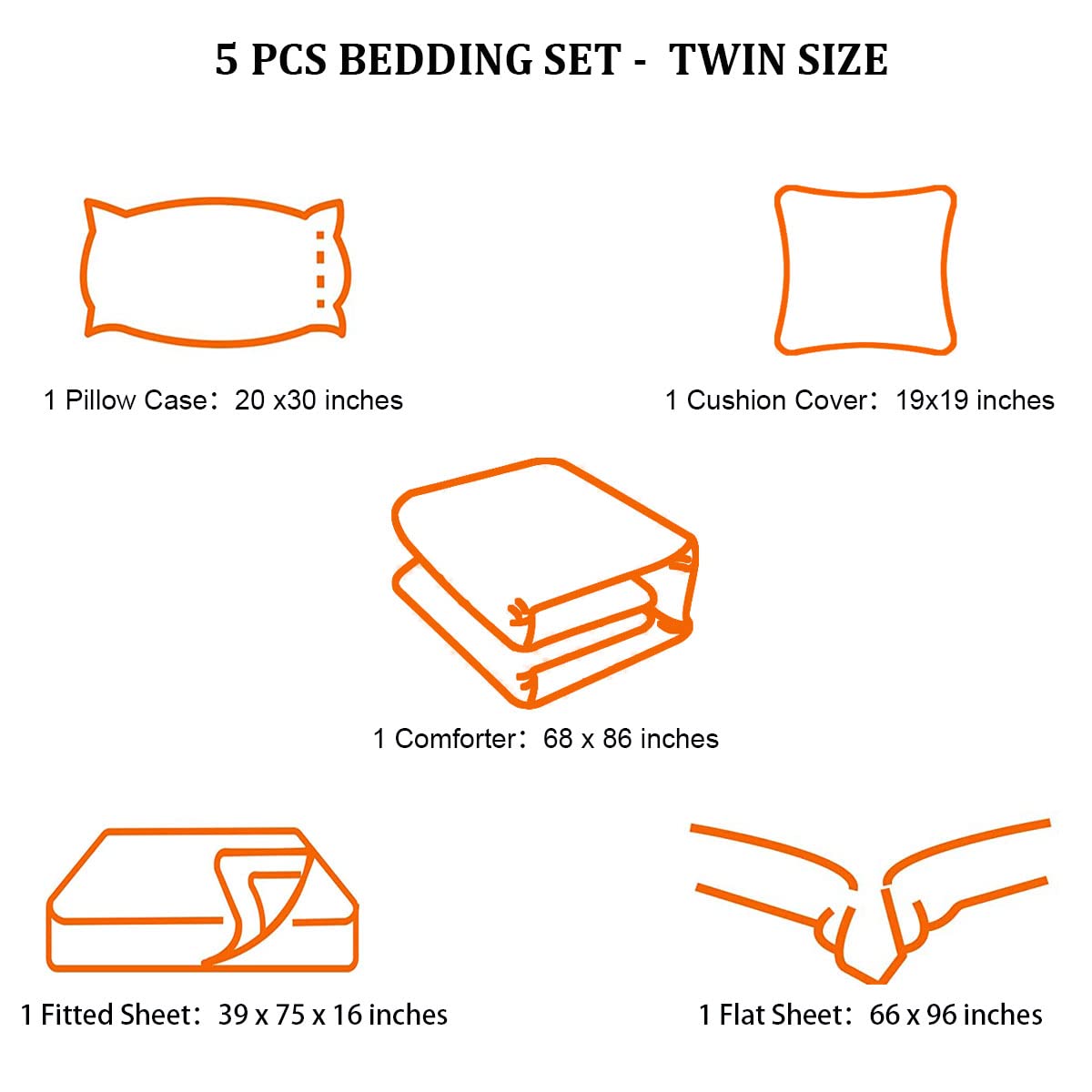 5 Pieces Bed in a Bag for Gaming Bedding Set,Boys Gamer Comforter Set with Flat Sheet,Fitted Sheet,Pillowcases,Cushion Cover,Game Console Pattern Bed Set for Kids Boys Room Decor A07T