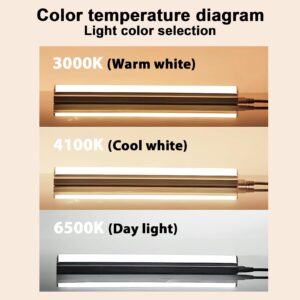 Konideke 8 Pack F8T5/CW Fluorescent Bulbs, T5 12 inch 8 Watts Under Cabinet Light Bulb Cool White, G5 Mini Bi 420 Lumen