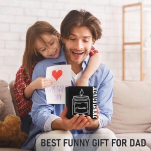 AREOK Funny Christmas Gifts for Dad from Son Daughter Kids - Worlds Best Dad Gifts for Fathers Day Candle, Step Dad Birthday Gift Ideas for Dad Presents, Dad Fart Candle for Dad, Sandalwood Candle