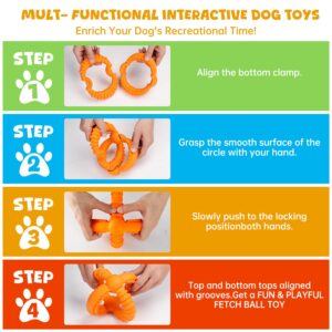 FRLEDM Dog Toys for Aggressive Chewers Indestructible Dog Toys Real Bacon Flavored Nylon Tough Dog Chew Toys for Medium/Large Large Breed Dogs