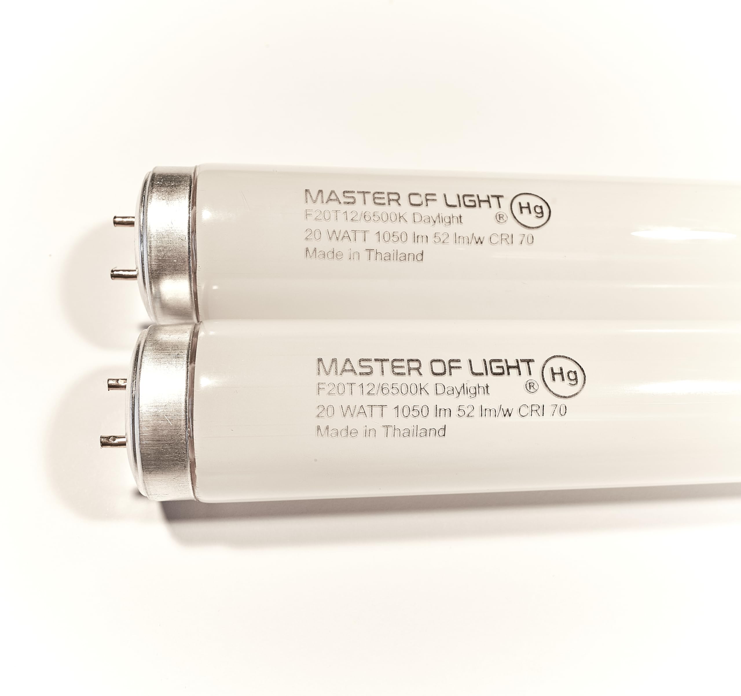 F20T12/D (2 Pack) 24 Inch 20 Watt T12 Daylight Fluorescent Tube Light Bulb 20W 6500K Replaces - F20T12/D/ECO/UPC F20T12/SUN/ECO F20T12/D/ECO F20T12/D/ALTO (2)