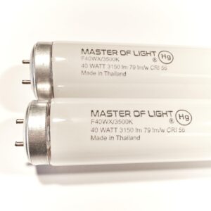 f40/wx (2 pack) 4 foot 40 watt t12 fluorescent tube light bulb 40w f40t12 neutral white 3500k replaces f40n/eco f40/d35/eco f40t12/735/eco f40sp35/eco f40spx35/eco f40wx f40t12/nx/alto (2)