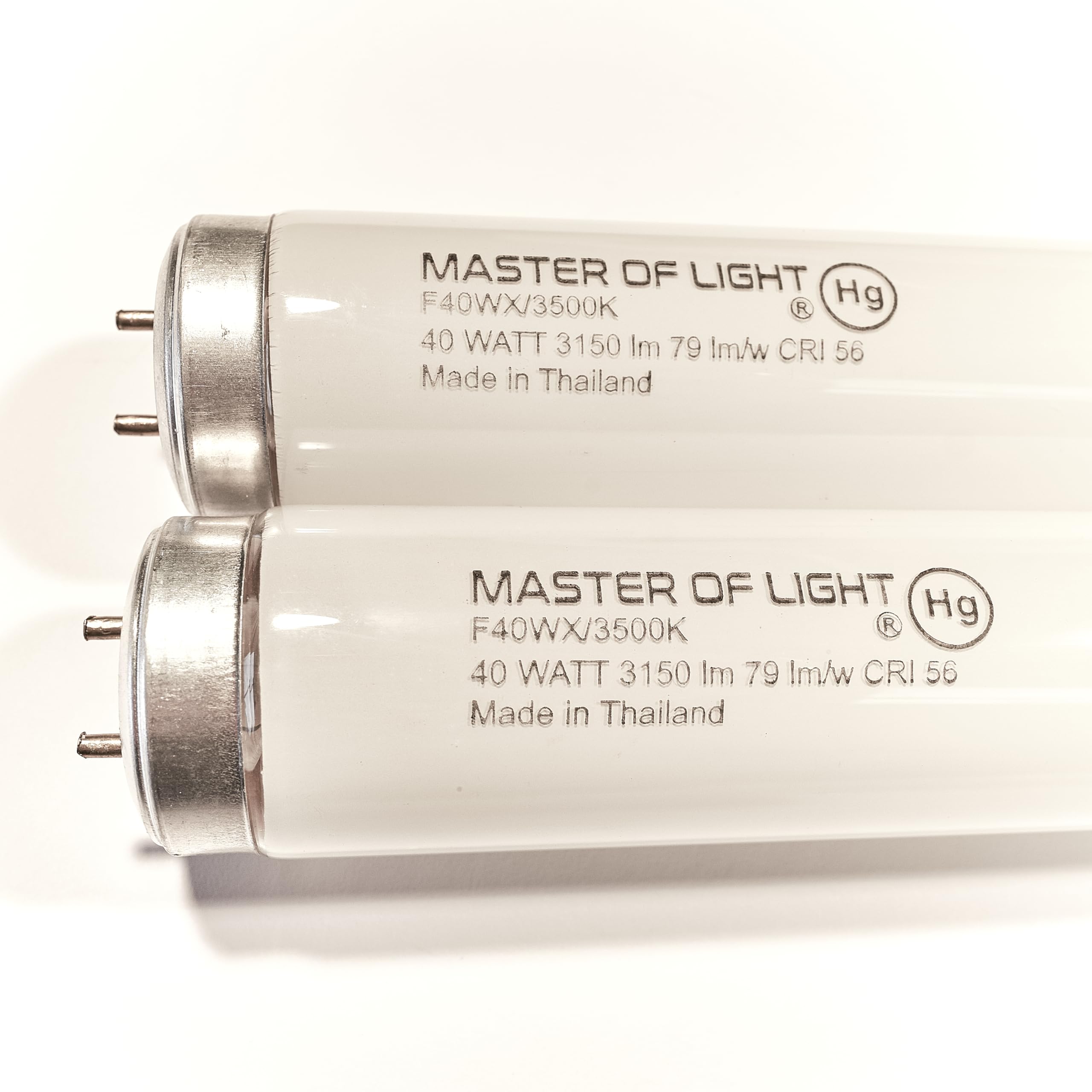 F40/WX (2 Pack) 4 Foot 40 Watt T12 Fluorescent Tube Light Bulb 40W F40T12 Neutral White 3500K Replaces F40N/ECO F40/D35/ECO F40T12/735/ECO F40SP35/ECO F40SPX35/ECO F40WX F40T12/NX/ALTO (2)