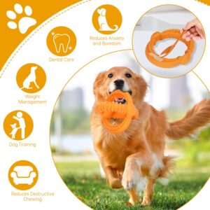 FRLEDM Dog Toys for Aggressive Chewers Indestructible Dog Toys Real Bacon Flavored Nylon Tough Dog Chew Toys for Medium/Large Large Breed Dogs