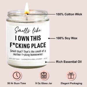 Younift Funny Housewarming Candle, House Warming Gifts New Home Gifts Ideas, Housewarming Gifts for Women, Men, Couple, New Homeowner Gifts, New Apartment Gifts, Closing Gifts for Home Buyers