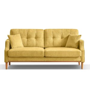 Miscoos Yellow 3-Seater Living Space Sofa with Waterproof Fabric