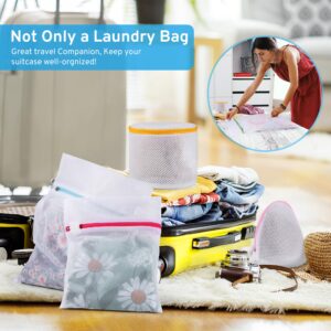 7 Pack Mesh Laundry Bags for Delicates with Premium Zipper, Lingerie Bags for Washing Delicates, Laundry Bags Mesh Wash Bags, Delicates Laundry Bag for Jeans,Blouse,Stocking,Underwear, Bra