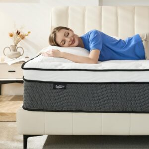 king mattress, 14 inch king size mattress in a box, hybrid mattress for pressure relief, pocket springs mattress, firm