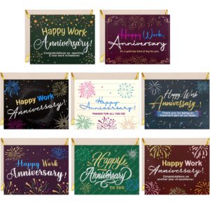 fancy land work anniversary cards 24 pack embossed business employee appreciation cards with envelopes encouragement work team greeting cards blank inside