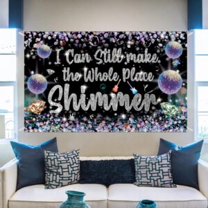 Music Lyrics Banner Music Lover Taylor Birthday Backdrop I Can Still Make The Whole Place Shimmer Backdrop for ERAS Party Music Fans Lover Party Decorations Photo Booth Background Photoshoot Banner