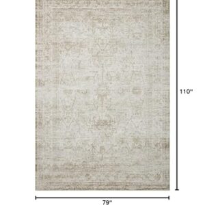 Loloi Amber Lewis x Honora Ivory/Natural 6'-7" x 9'-2" Area Rug