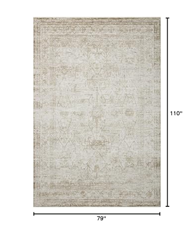 Loloi Amber Lewis x Honora Ivory/Natural 6'-7" x 9'-2" Area Rug