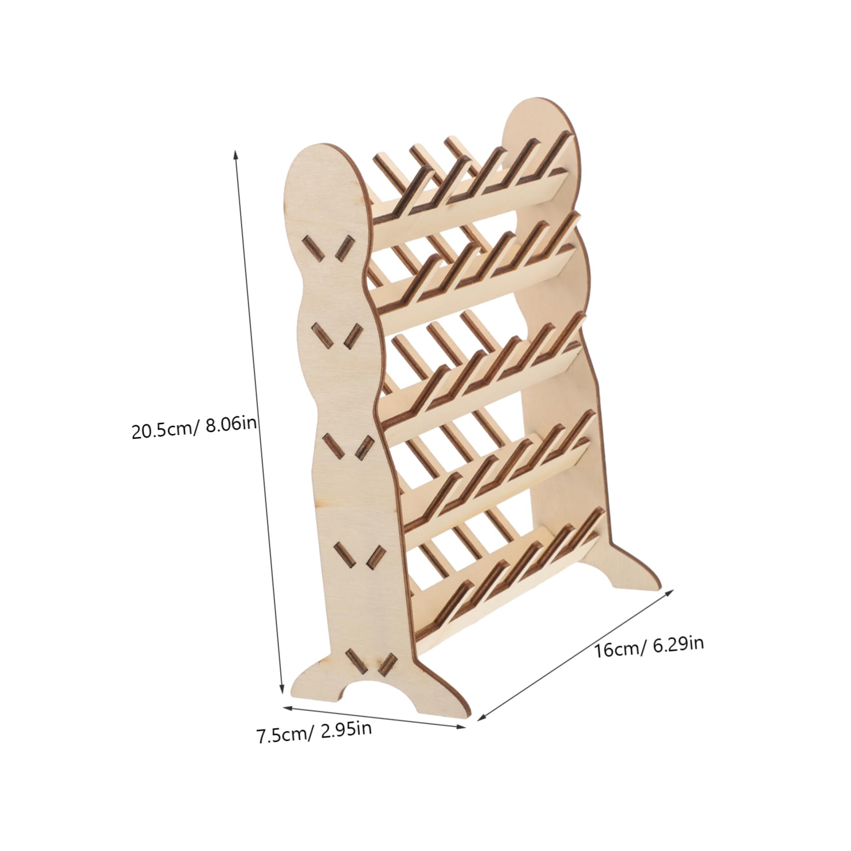 IWOWHERO Spool Stand Show Rack Dreadlock Accessories Embroidery Thread Organizer Embroidery Thread Holder Spool Storage Stand Storage Stand for Spool Thread Storage Household Wooden Thread