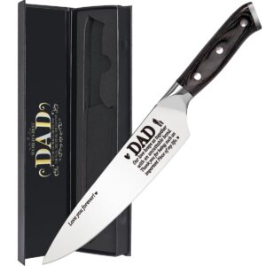 cool christmas gifts for dad from son daughter, birthday gifts for bunous steped dad new dad daddy christmas father's day ideas gift for dad christmas day best dad ever gifts kitchen chef knife gift