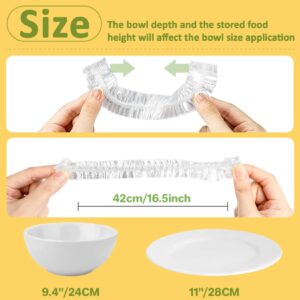 MAQIHAN 200 Bowl Covers Bread Proofing - Medium Plastic Wrap Food Sourdough Bread Baking Bread Rising Elastic Reusable Plate Covers Outdoor Food Fresh Keeping Bags Shower Cap Hair Deep Conditioning