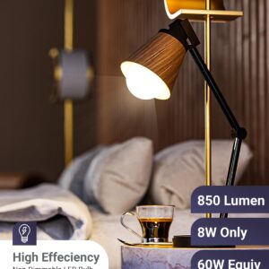 Sunco 12 Pack LED Light Bulbs, E26 Base Lamp Bulbs A19, [Focos LED para Casa], 5000K Daylight, 8W (60 Watt Equivalent), 850 LM, Non-Dimmable, 25000 Lifetime Hours for Bedroom, Bathroom UL