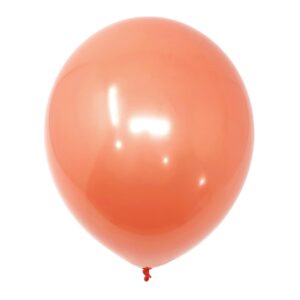 allgala coral balloons 50 pack 12 inch helium grade latex bulk balloon pack ideal for birthday, wedding, bridal party baby shower decorations