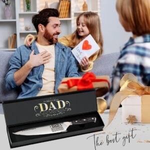 Cool Christmas Gifts for Dad from Son Daughter, Birthday Gifts for Bunous Steped Dad New Dad Daddy Christmas Father's Day Ideas Gift for Dad Christmas Day Best Dad Ever Gifts Kitchen Chef Knife Gift