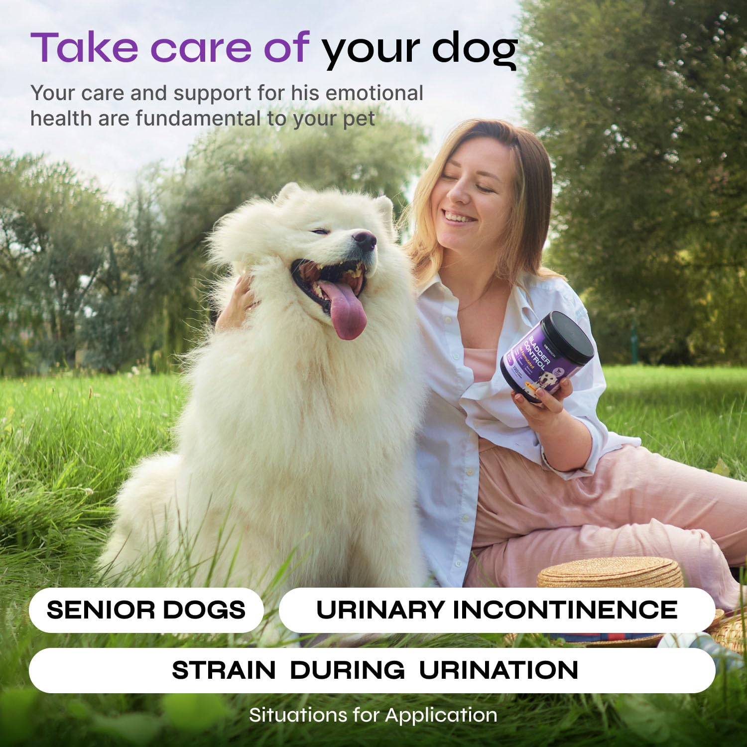 Dog UTI Treatment - Bladder Control Cranberry Chews - Dog Cranberry Supplement for Urinary Tract, Bladder & Kidney Health - Cranberry D-Mannose Soft Treats for Dog Incontinence - Healthy Bladder