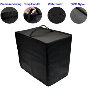 SHTCSZBA Ice Maker Cover for AGLUCKY Countertop Ice Maker Machine, Waterproof Dustproof Heat-Resistant Scratch-Resistant UV-Resistant Cover for Ice Maker Countertop Nugget, 600D Nylon Black