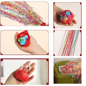 SquEqu 10 Pack Hand Throw Streamers Poppers Confetti Easy Clean Up Colorful Pop Out Streamer for Engagement Wedding Birthday Party Celebration Graduation