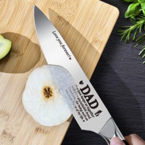 Cool Christmas Gifts for Dad from Son Daughter, Birthday Gifts for Bunous Steped Dad New Dad Daddy Christmas Father's Day Ideas Gift for Dad Christmas Day Best Dad Ever Gifts Kitchen Chef Knife Gift