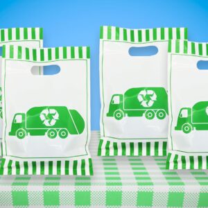 ATSMOICY 50 Garbage Truck Party Favors Goodie Bags, Rubbish Truck Themed Baby Shower Birthday Waste Management Recycling Party Supplies Decorations Favors Candy Bag