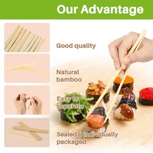 MAQIHAN 40 Pairs Wooden Chopsticks Disposable - Bamboo Chopsticks Chinese Food Japanese Sushi Korea Ramen Asian Cooking Hibachi Party Paper Packaging Individually Packaged Restaurant Business