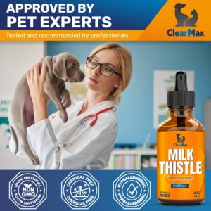 Milk Thistle for Dogs and Cats ◆ Dog Milk Thistle ◆ Milk Thistle for Cats ◆ Milk Thistle Supplement for Dogs and Cats ◆ Kidney Support for Dogs and Cats ◆ 2 Oz