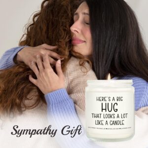 Sympathy Gifts for Loss of Loved One, Sympathy Candle, Thinking of You, Get Well Soon, Cheer Up Gifts, Memorial Bereavement Gifts Ideas, Big Hug Lavender Scented Candle 7 oz