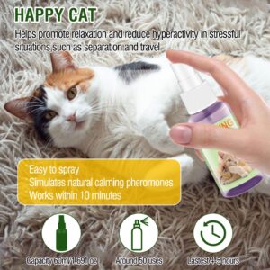 PawsGear Cat Calming Pheromone Diffuser and Spray,Relieve Anxiety Stress Reduce Fighting and Scratching,Fits All Cats