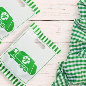 ATSMOICY 50 Garbage Truck Party Favors Goodie Bags, Rubbish Truck Themed Baby Shower Birthday Waste Management Recycling Party Supplies Decorations Favors Candy Bag