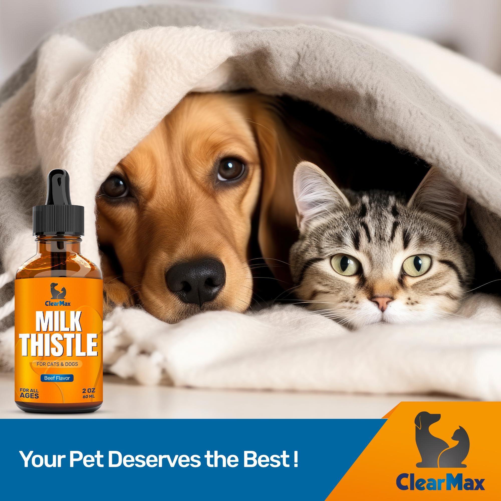 Milk Thistle for Dogs and Cats ◆ Dog Milk Thistle ◆ Milk Thistle for Cats ◆ Milk Thistle Supplement for Dogs and Cats ◆ Kidney Support for Dogs and Cats ◆ 2 Oz