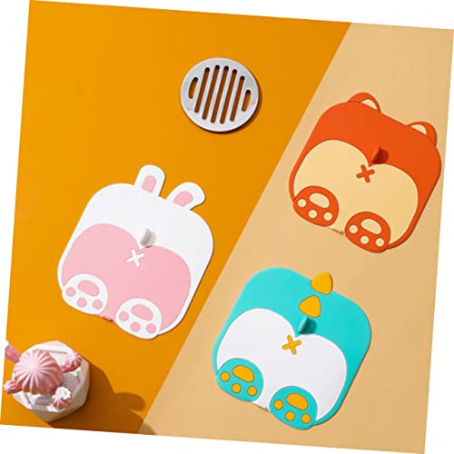 DOITOOL 2pcs Cartoon Floor Drain Cover Tub Drain Plug Drain Stopper Bathroom Tub Water Stopper for Bathtub Sink Plug Bath Tub Plug Stopper Sink Stopper Bathtub Stopper for Bath