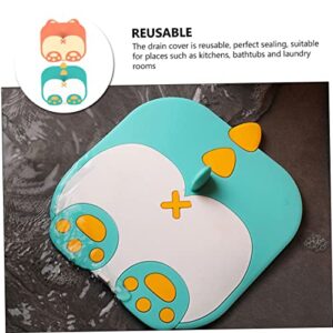 DOITOOL 2pcs Cartoon Floor Drain Cover Tub Drain Plug Drain Stopper Bathroom Tub Water Stopper for Bathtub Sink Plug Bath Tub Plug Stopper Sink Stopper Bathtub Stopper for Bath