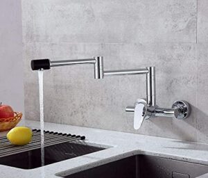 rtxugmm taps,faucets,kitchen inwall faucet cold heat wash basin sink taps rotate basin balcony watertap valve rotate fold pull faucet hotel bathtub faucet