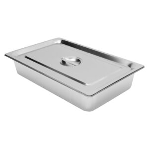 4 inch Deep Full Size Steam Table Pans, Hotel Pan 4'' Deep w/Lids for Restaurants Hotels Catering Companies Buffets Snack Bars Fod Carts