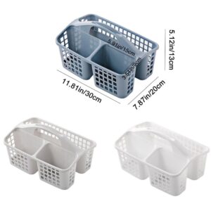 Generic 1PCS Portable Shower Basket,Hollow Out Storage Basket Plastic Storage Box Divided Storage Organizer for Bathroom(blue), AM0XEB0JXA7US