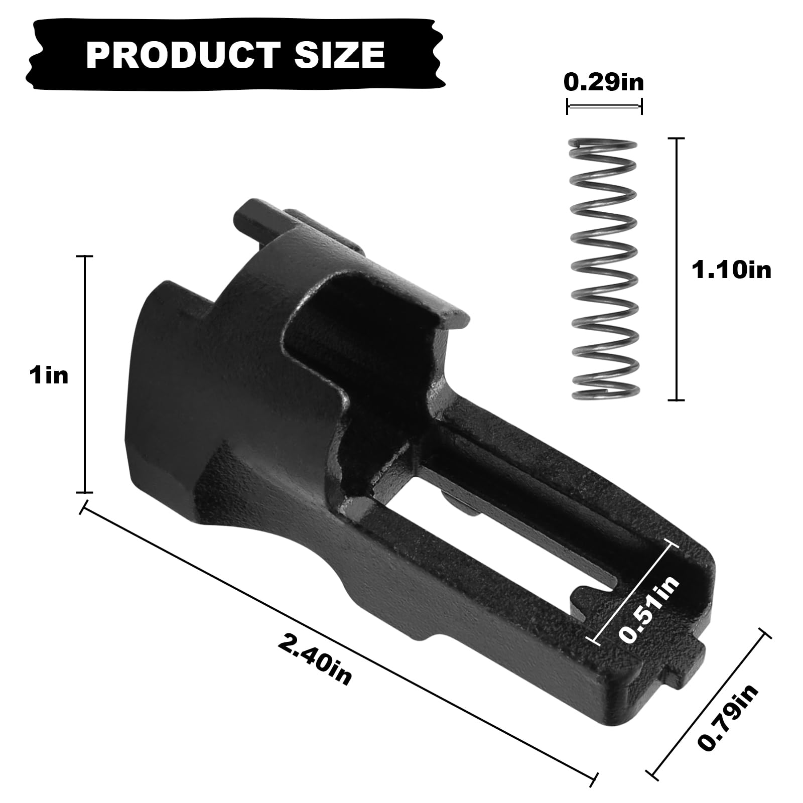 VSA4 Vinyl Siding Adapter Kit,for Bostitch RN46-1 Wall Board Nail Adapter Metal Kit Black