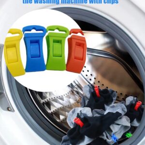 32 Sock Clips: Your Ultimate Laundry Companion - Securely Pair and Hang Socks in The Wash and Dryer, Ending The Days of Mismatched or Lost Pairs