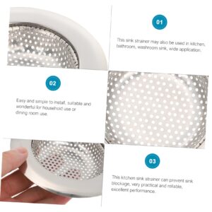 Veemoon 3pcs Sink Filter Sink Drainer Basket Rv Accessories for Inside Tub Drain Stopper Kitchen Sink Drain Strainer Basket Strainer Bathtub Drain Sink Large