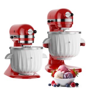 ice cream attachment for kitchenaid, as kitchenaid ice cream maker attachment, compatible with kitchenaid 4.5 qt and larger stand mixers