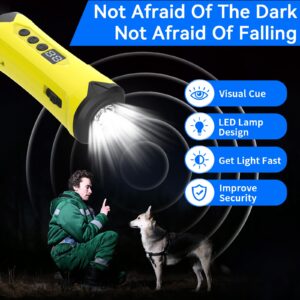 iljimae Dog Bark Deterrent Devices with Flash Light,3X Ultrasonic Emitters 50ft Range,Professional Dog Training Tool Best Behavior Aid,Rechargeable